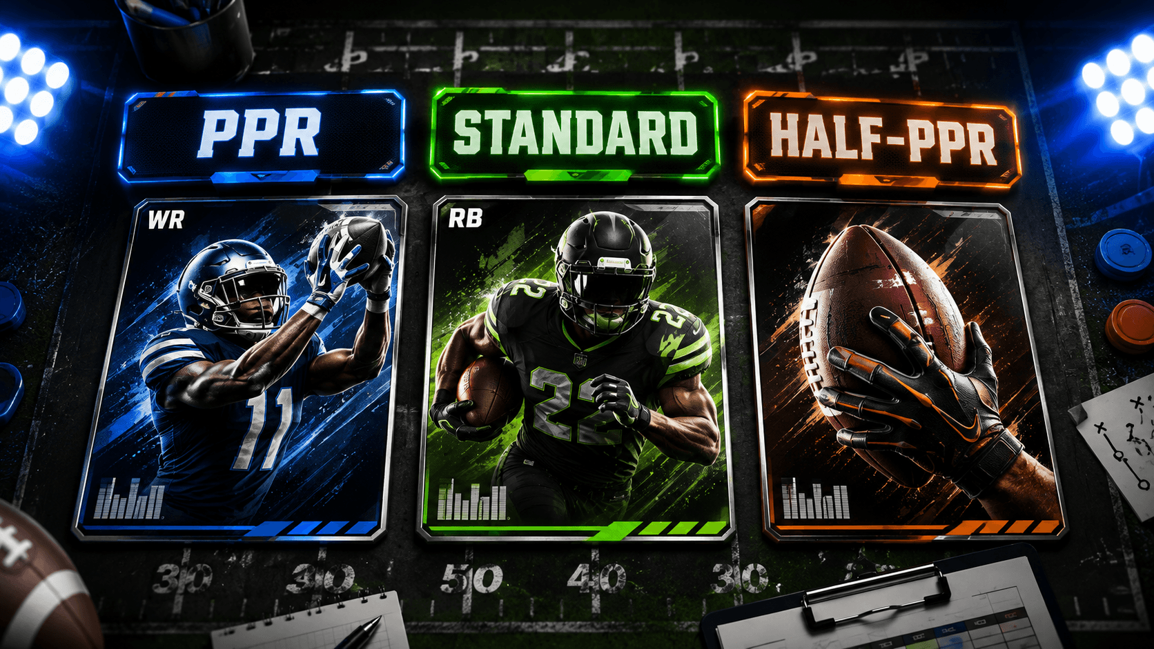 PPR vs Standard vs Half-PPR: Qué Formato de Liga Fantasy Te Conviene