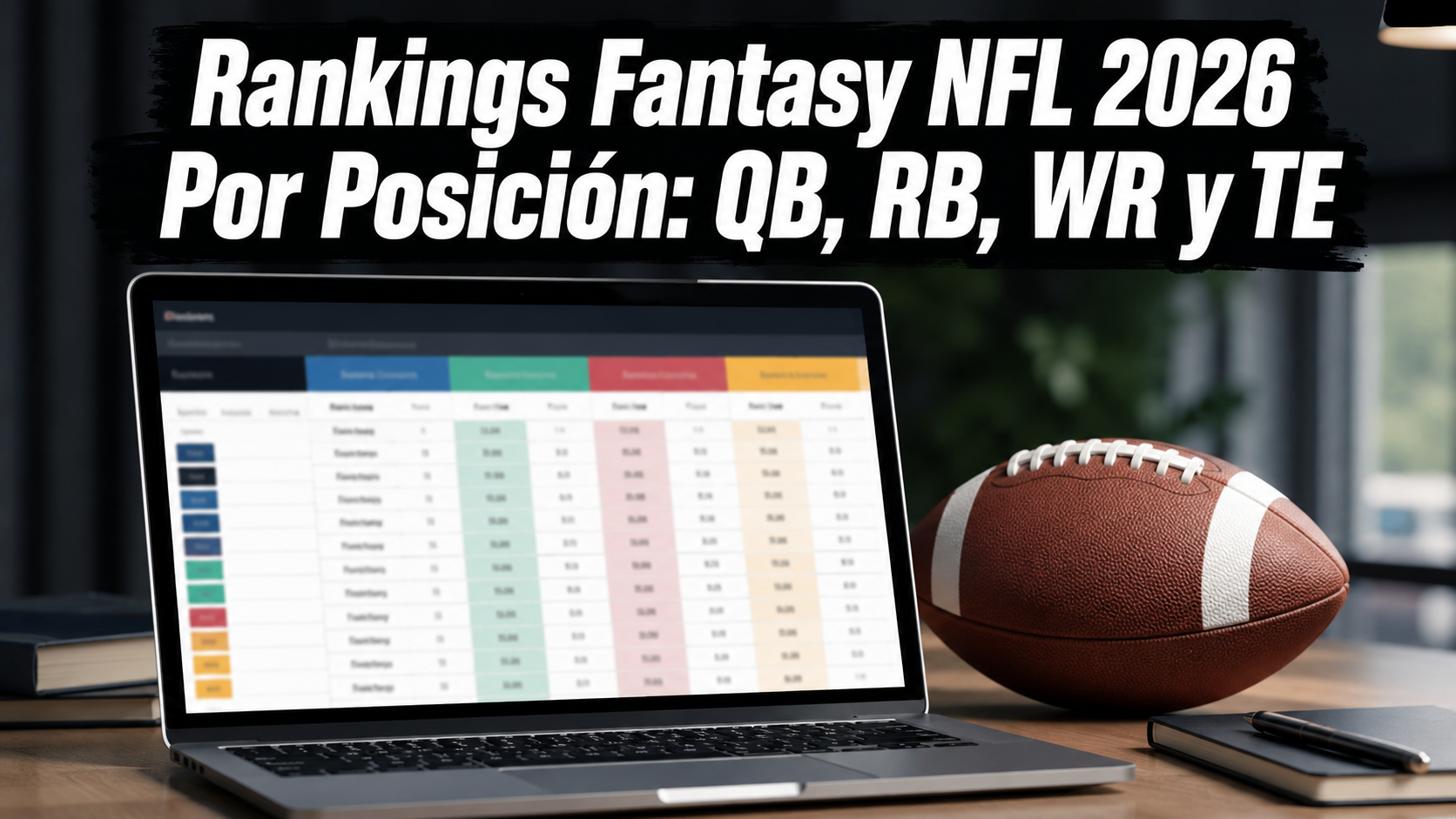 Rankings Fantasy NFL 2026 Por Posición: QB, RB, WR y TE